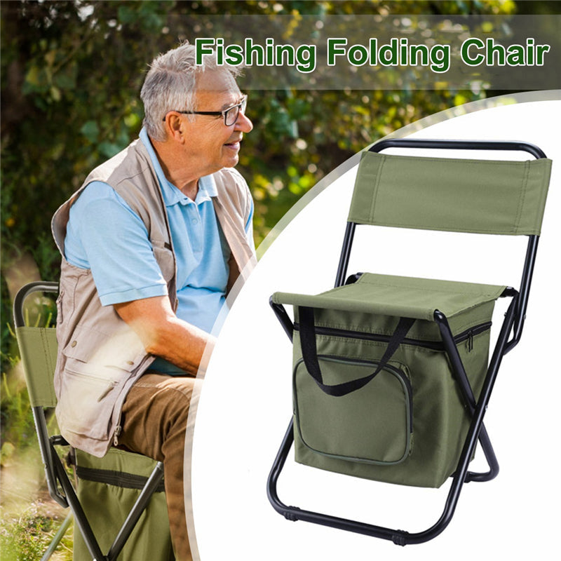 2-In-1 Folding Chair & Portable Refrigerator for Outdoors
