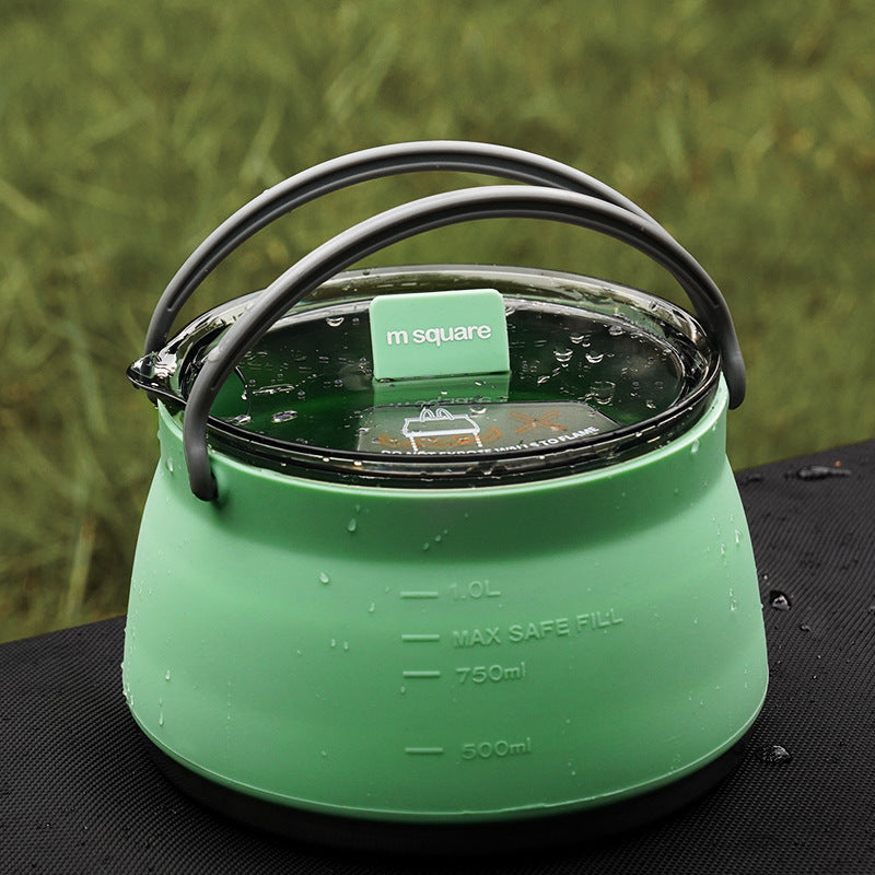 Portable Folding Silicone Kettle for Outdoors